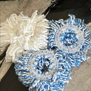 Blue and White Mop Head Refill